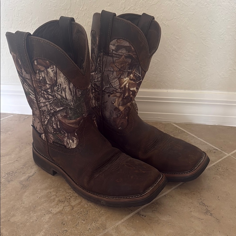 Men's Justin Brown Camo Work Boots